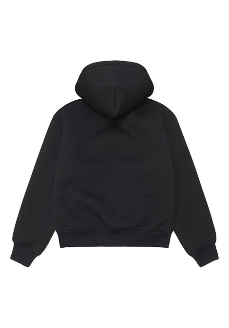 felpa bonded sherpa lined hood uomo nera STÜSSY | 1185850001