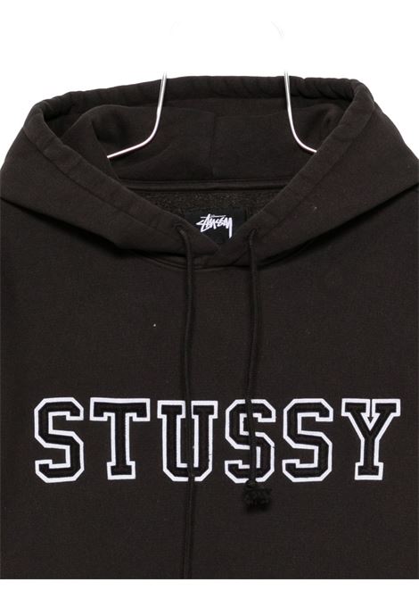 felpa felt applique hood uomo nera STÜSSY | 1185910001