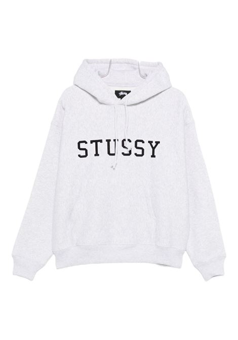 felpa felt applique hood uomo grigia STÜSSY | 1185910062