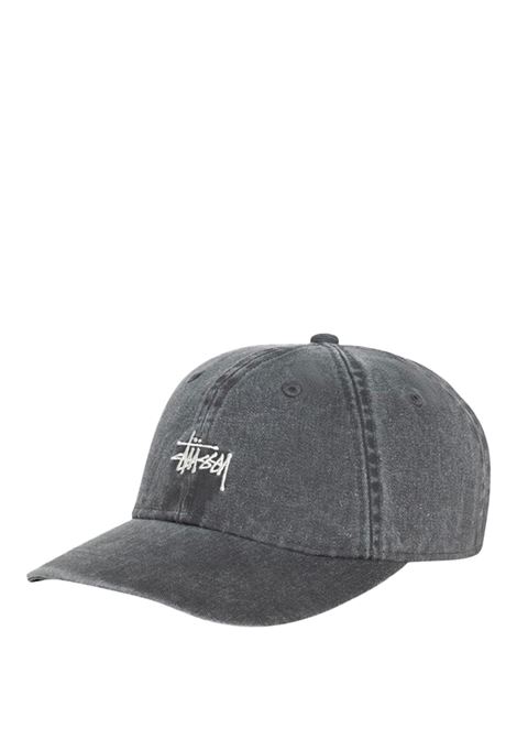 basic washed low po cap uomo carbone STÜSSY | 13111630002