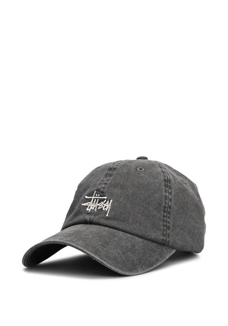 basic washed low po cap uomo carbone STÜSSY | 13111630002