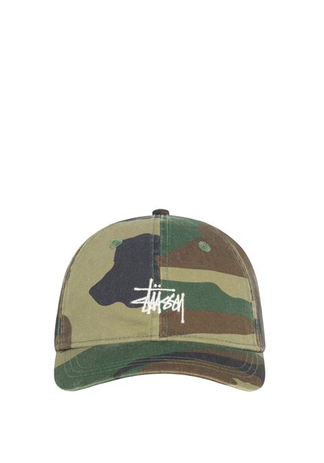 basic washed low po cap uomo camo STÜSSY | 13111630423