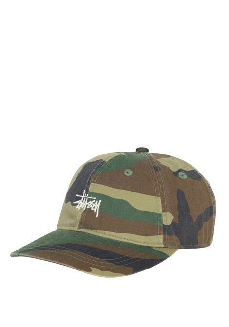 basic washed low po cap uomo camo STÜSSY | 13111630423