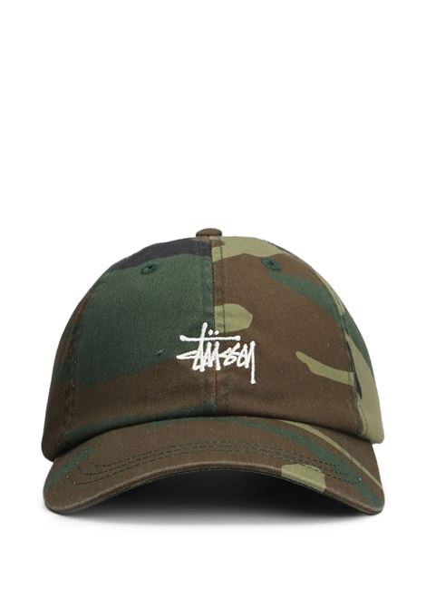 basic washed low po cap uomo camo STÜSSY | 13111630423