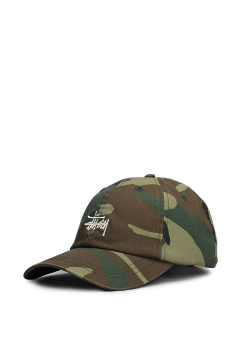 basic washed low po cap uomo camo STÜSSY | 13111630423