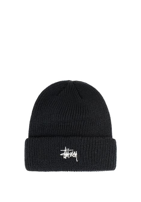cappello basic cuff beanie uomo nero STÜSSY | 13210190001