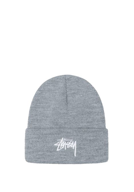 cappello stock cuff beanie uomo grigio STÜSSY | 13210200009