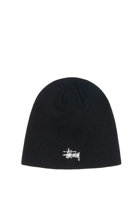 basic skullcap beanie uomo nero STÜSSY | 13210850001
