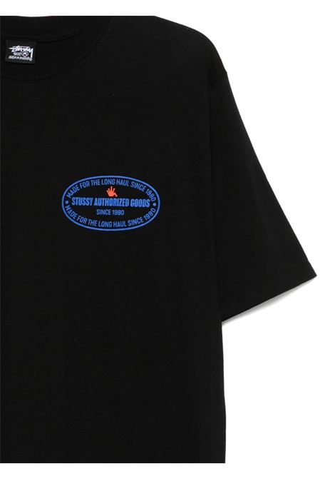t-shirt authorized tee uomo nera STÜSSY | 19051220001