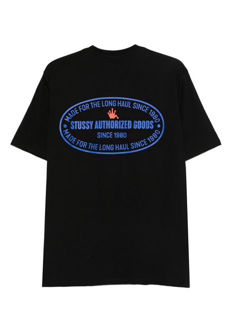 t-shirt authorized tee uomo nera STÜSSY | 19051220001