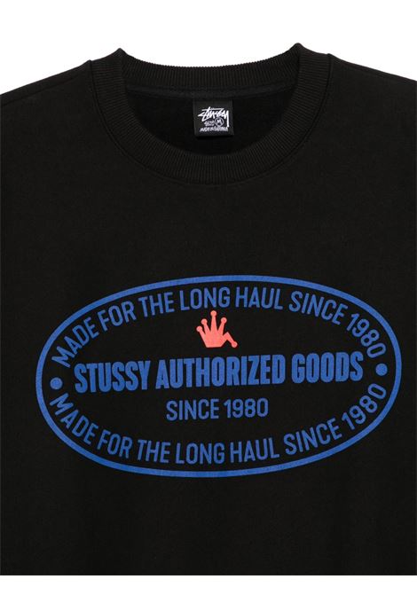 felpa authorized crew uomo nera STÜSSY | 19151220001
