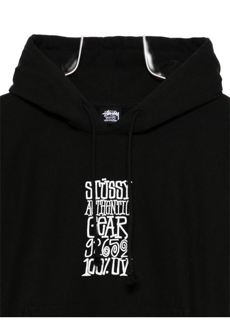felpa Replica Fake gear hood uomo nera STÜSSY | 19251240001