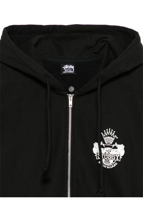 felpa built to last zip hood uomo nera STÜSSY | 19751250001
