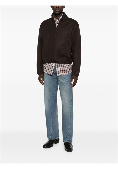 delpa wool half zip uomo marrone SUNFLOWER | 2055170