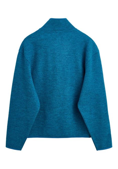 delpa wool half zip uomo blu ghiaccio SUNFLOWER | 2055227