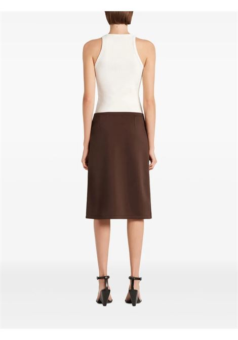 tank top buckle 90's rib woman bianco COURRÈGES | 325JDE142JS01940001