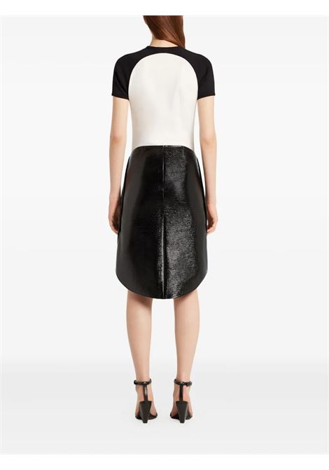 t s-hirt circle contras donna bianca e nera COURRÈGES | 325JTS214JS02030098