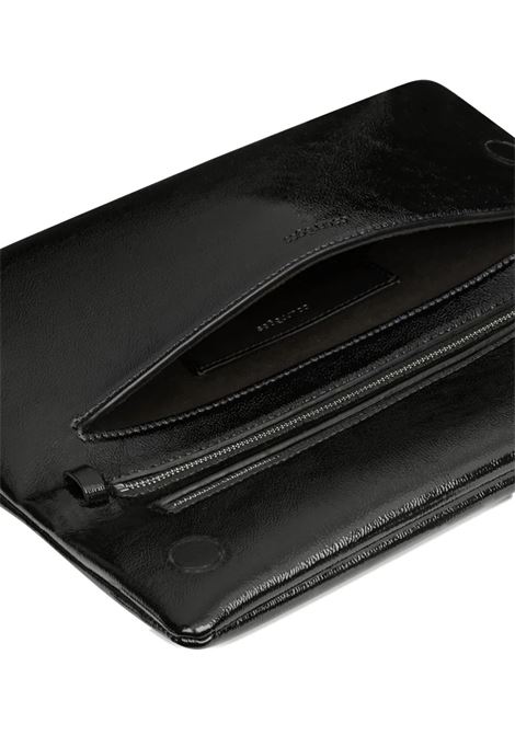 borsa cuff naplack clutch donna nera COURRÈGES | 425GSA202CR00439999