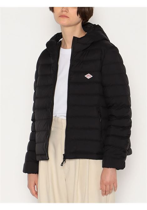 giacca middle down hooded donna nera DANTON | DT-A0563BLACK