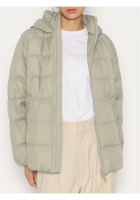giacca nylon taffeta square quilted down donna grigia DANTON | DT-A0567GREIGE