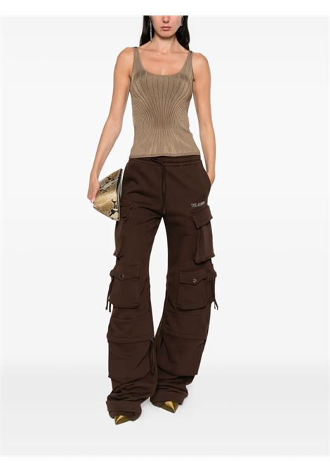 tank top sculpting knit donna beige MUGLER | 25F2TO071711282040