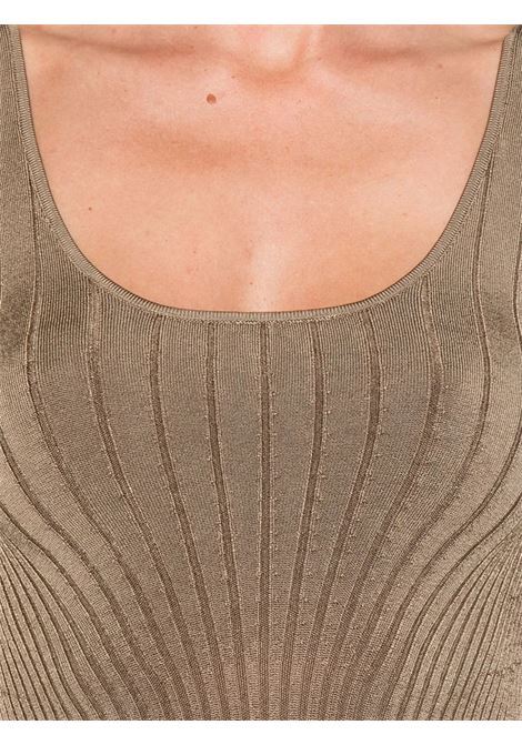 tank top sculpting knit donna beige MUGLER | 25F2TO071711282040