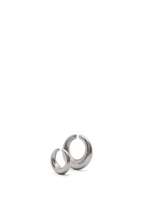 orecchini circle cuffs unisex argento PANCONESI | CAO-EA912-SSILVER