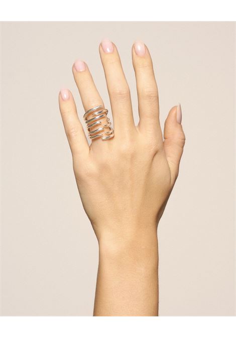 anello ritorto unisex argento PANCONESI | F25-FG009-SSILVER