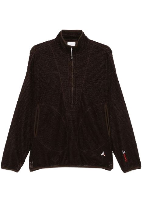 maglione ocular polartec alpha half zip uomo marrone ROA | RBMW0370FA262BRW0001