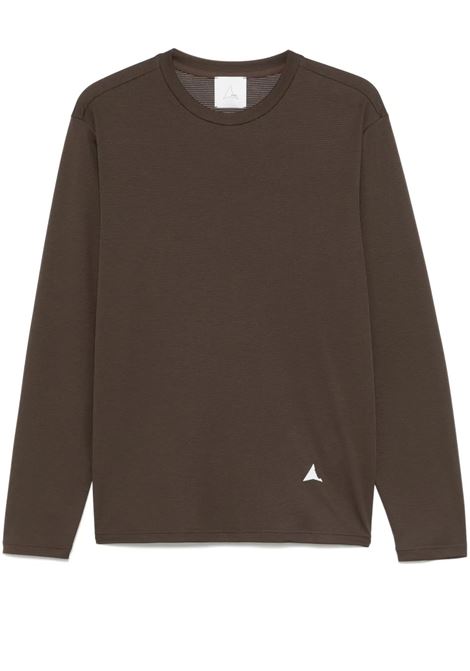 t-shirt fireflies base layer fast dry long sleeve uomo marrone ROA | RBMW0388WO19BRW0003