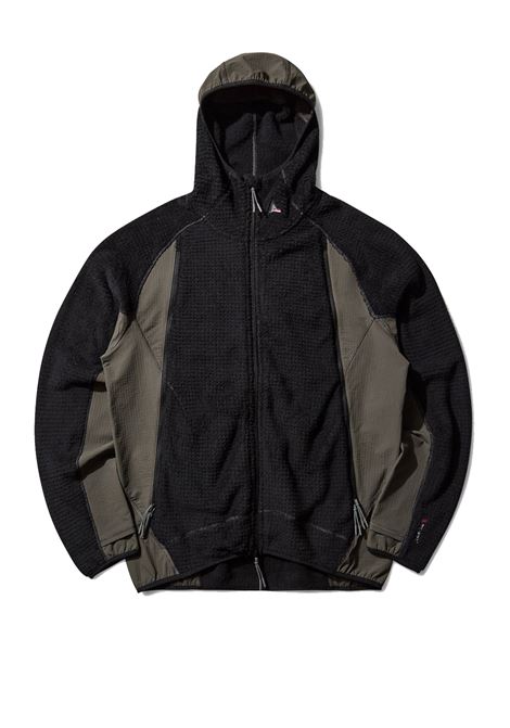 giacca kai polartec high loft uomo nera e verde oliva ROA | RBMW0499FA333BLK0043