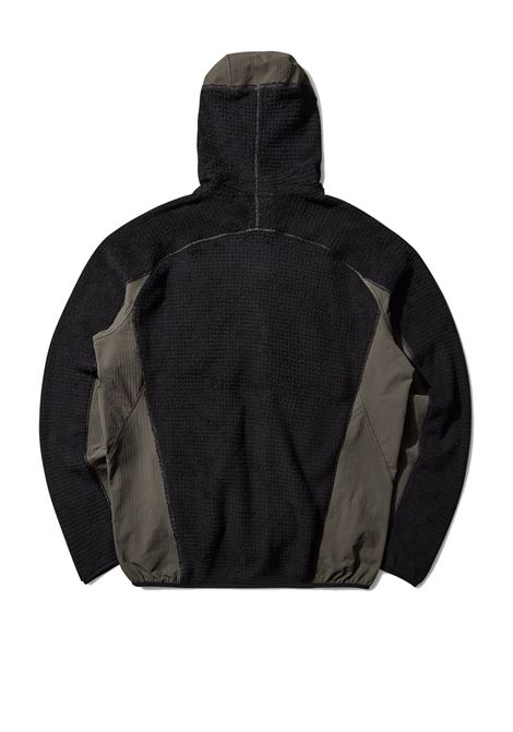 giacca kai polartec high loft uomo nera e verde oliva ROA | RBMW0499FA333BLK0043