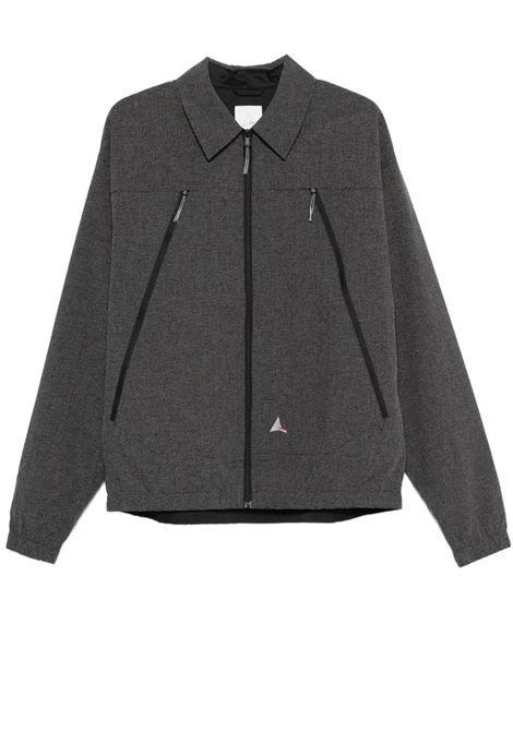 camicisa lamon reinforced technical zip up uomo nera ROA | RBMW0517FA344BLK0001