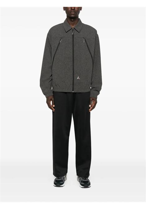 camicisa lamon reinforced technical zip up uomo nera ROA | RBMW0517FA344BLK0001