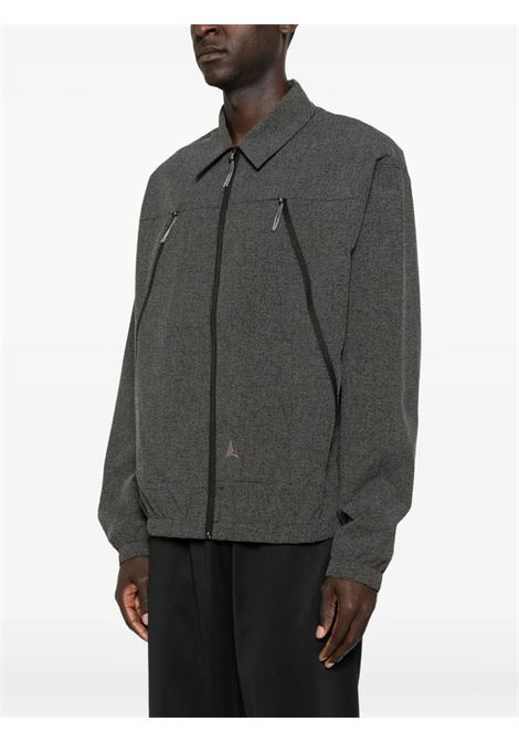 camicisa lamon reinforced technical zip up uomo nera ROA | RBMW0517FA344BLK0001