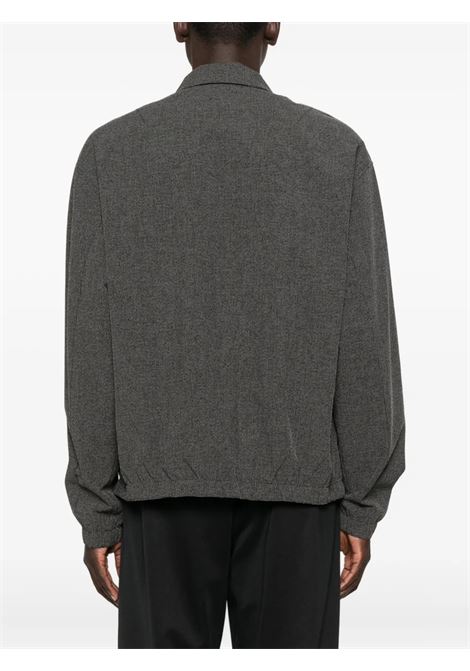 camicisa lamon reinforced technical zip up uomo nera ROA | RBMW0517FA344BLK0001