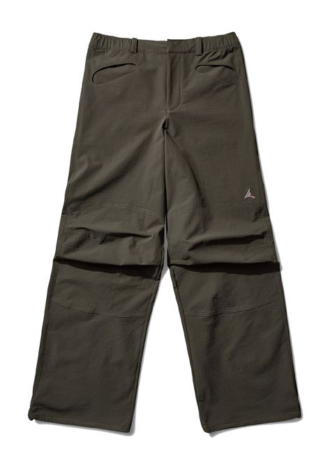 pantaloni tambo shaped softshell uomo verde oliva ROA | RBMW0527FA347GRN0010
