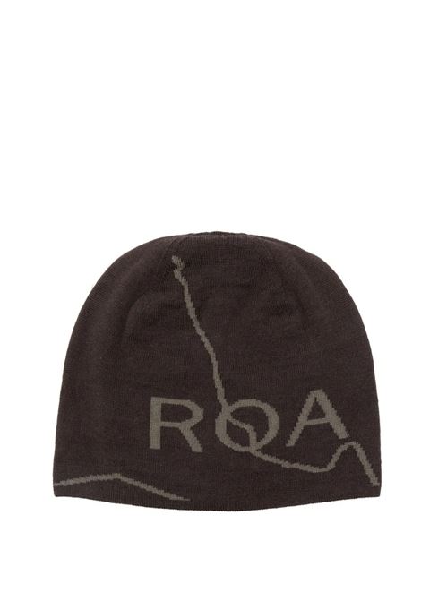 cappello beanie logo wool uomo marrone ROA | RBUW288YA12BRW0001