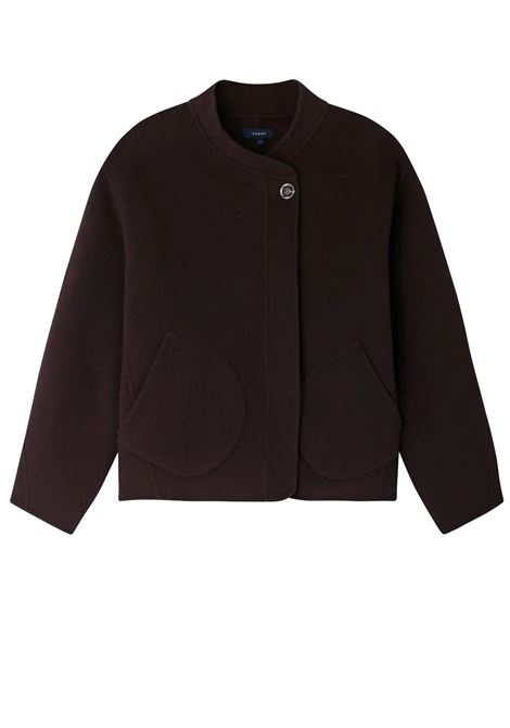 cappotto windsot donna melanzana SOEUR | MAN1312WINDSORBOR0823W