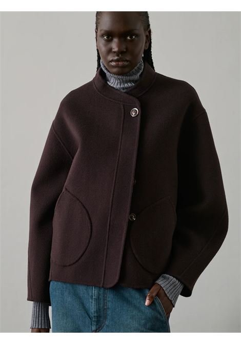 cappotto windsot donna melanzana SOEUR | MAN1312WINDSORBOR0823W