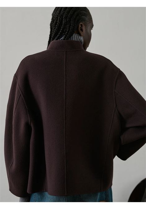 cappotto windsot donna melanzana SOEUR | MAN1312WINDSORBOR0823W