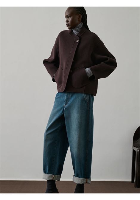 cappotto windsot donna melanzana SOEUR | MAN1312WINDSORBOR0823W