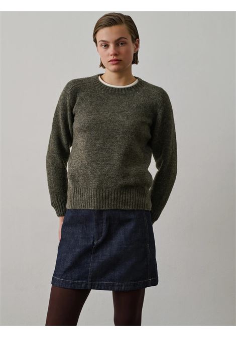 pullover envie donna grigio melange SOEUR | PUL1413ENVIEGRI2124S