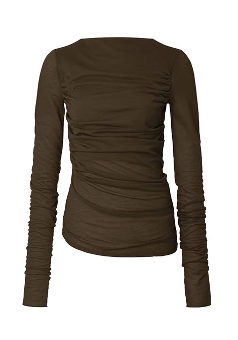 t-shirt gaia donna marrone khaki SOEUR | TSH0135GAIAMAR7025W