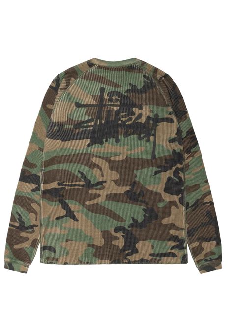 maglia raglan thermal basic uomo camo STÜSSY | 11403560423