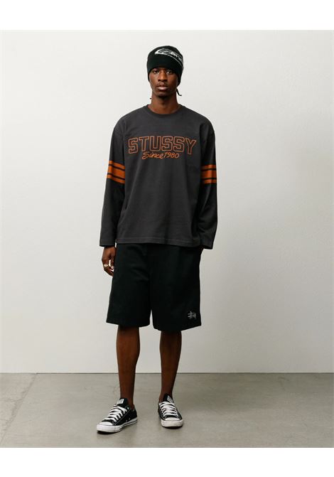 maglia football crew uomo nera STÜSSY | 11403730001