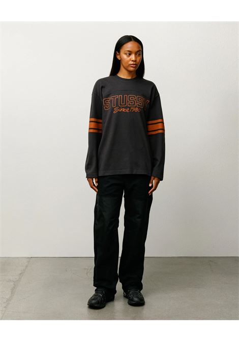 maglia football crew uomo nera STÜSSY | 11403730001