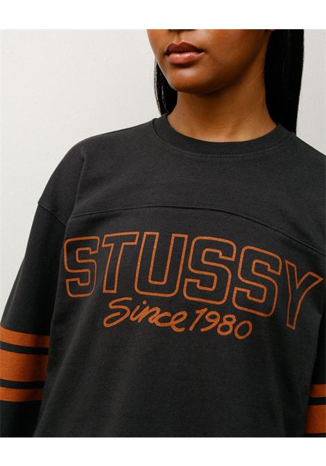 maglia football crew uomo nera STÜSSY | 11403730001