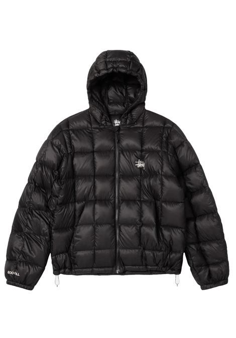 giacca midweight hooded puffer uomo nera STÜSSY | 1158560001