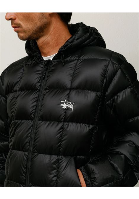 giacca midweight hooded puffer uomo nera STÜSSY | 1158560001